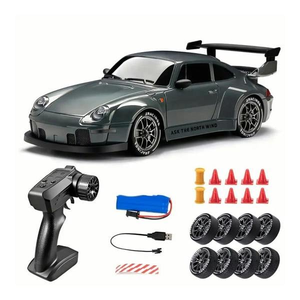 Dyzi Remote Control Drift Car LED Lights High-Speed 4WD Rechargeable Toy
