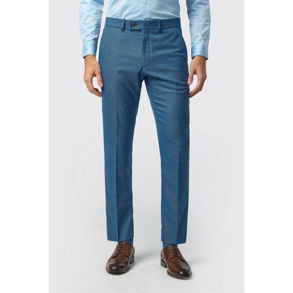 Antique Rogue Slim Fit Blake Blue Texture Trouser