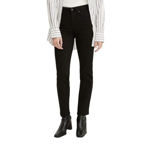 Levis Womens/Ladies 724 High Rise Slim Jeans - Black