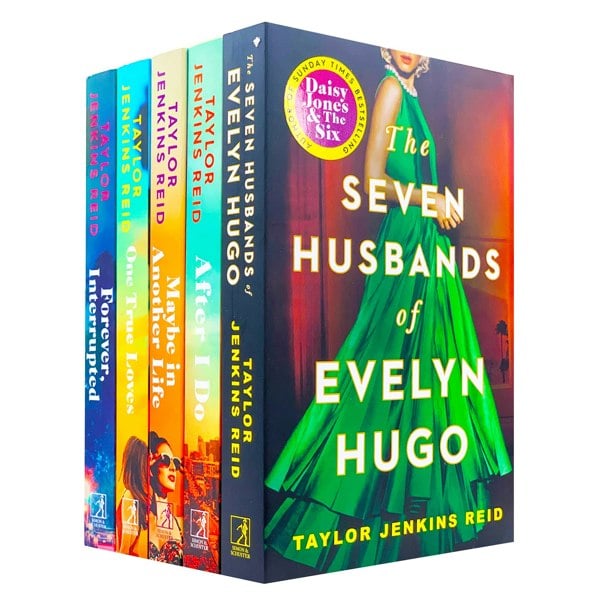 Taylor Jenkins Reid 5 Book Set Seven Husbands of Evelyn Hugo, Maybe in Another Life & MORE