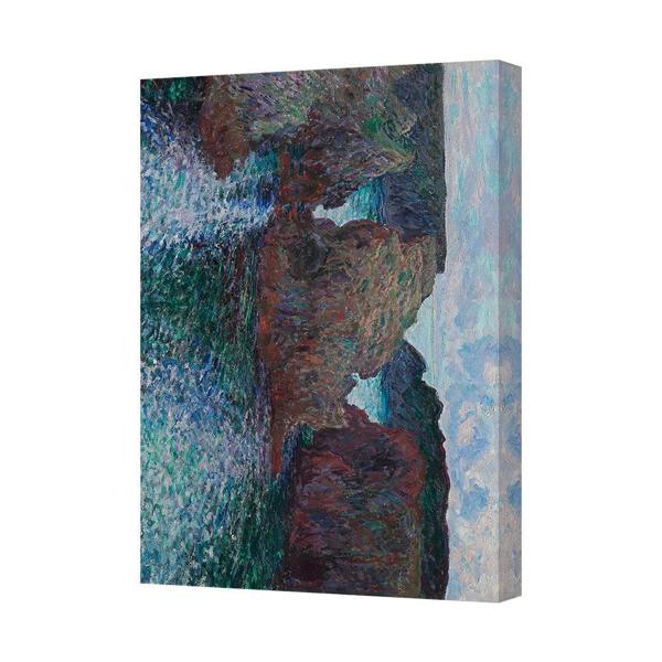 Benjamin Tate Design Impressionist Seascape Canvas Art Print Cliff Rocks Wall Decor