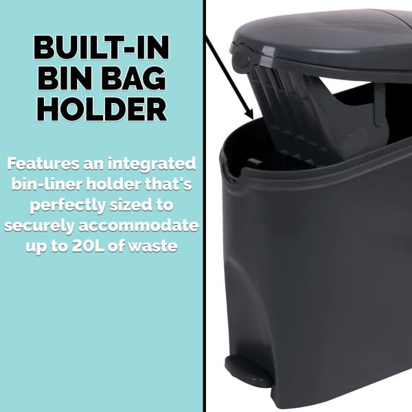 ProWashroom Pro Washroom Sanitary Bin 20L x4 Hygienic Disposal Pedal Bins Baby Hygiene Products