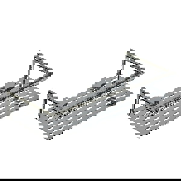 Showerdrape Verso Wall Mounted Stainless Steel Chrome Bottle Basket