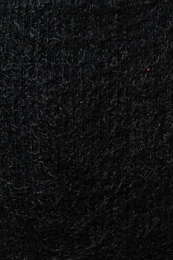 Isaac Eyelash V-Neck Tank Top - Black
