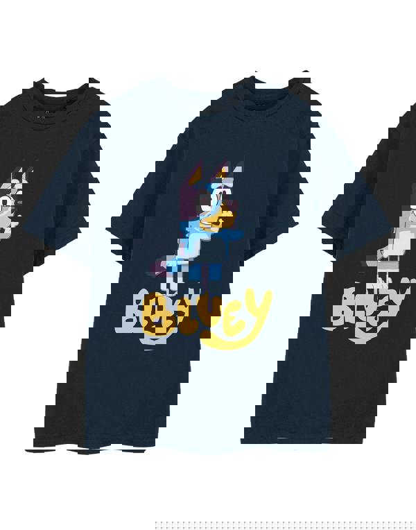 Bluey Unisex Kids Blue Character Short Sleeved T-Shirt