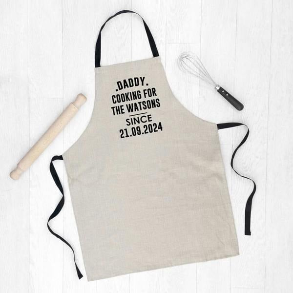 Personalised 'Cooking Since' Apron - lifestyle shot