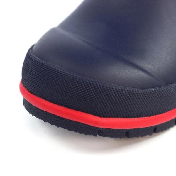 Reinforced toe on Lazy Dogz Splash neoprene kids wellies ideal for messy outdoor play