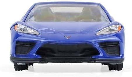 MCSlots Corvette Stingray Convertible 2021 Elkhart Lake Blue 1:64 Scale Greenlight 13370E