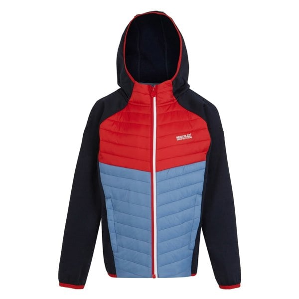 Regatta Boy's Kielder VIII Hybrid Jacket - Navy/Danger Red/Coronet Blue