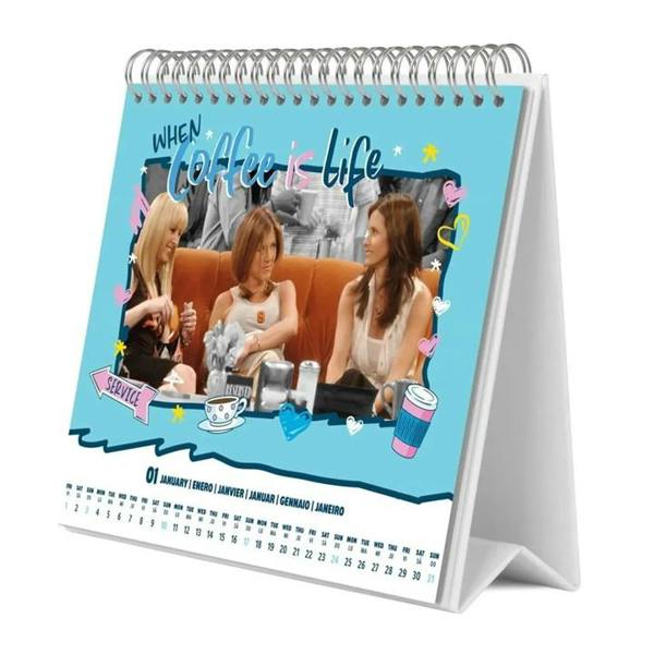 Friends Easel Desk Calendar 2027, Desk Calendars, Month To View, Entertainment, Gift