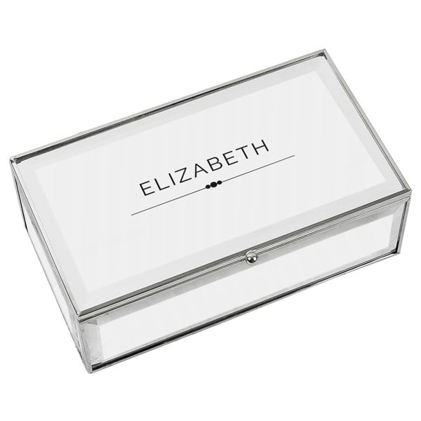 Personalised Memento Company Personalised Classic Mirrored Jewellery Box