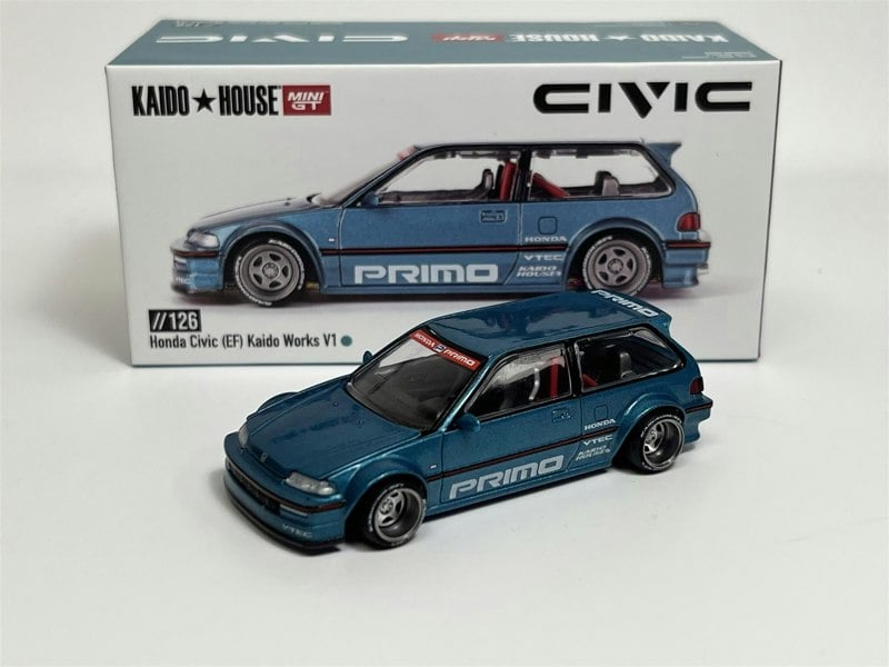 Mini GT Honda Civic EF Kaido Works V1 1:64 Scale Kaido House Mini GT KHMG126