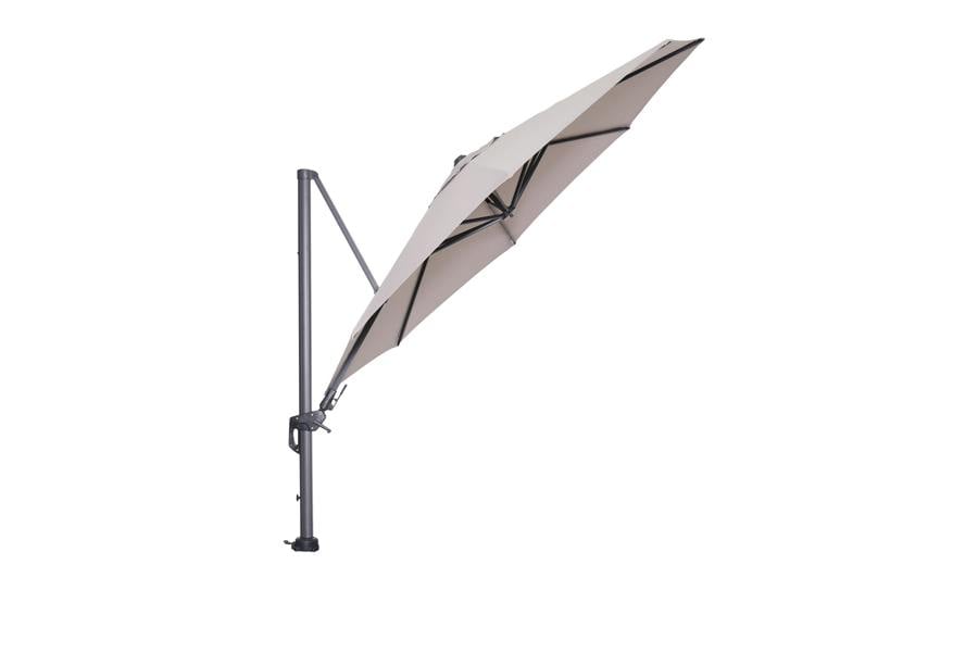Garden Impressions Hawaii 350cm Round Cantilever Parasol with 90kg Moveable Granite Base
