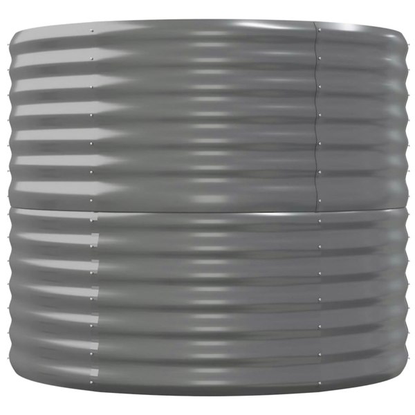 Berkfield Garden Raised Bed Powder-coated Steel 152x80x68 cm Grey