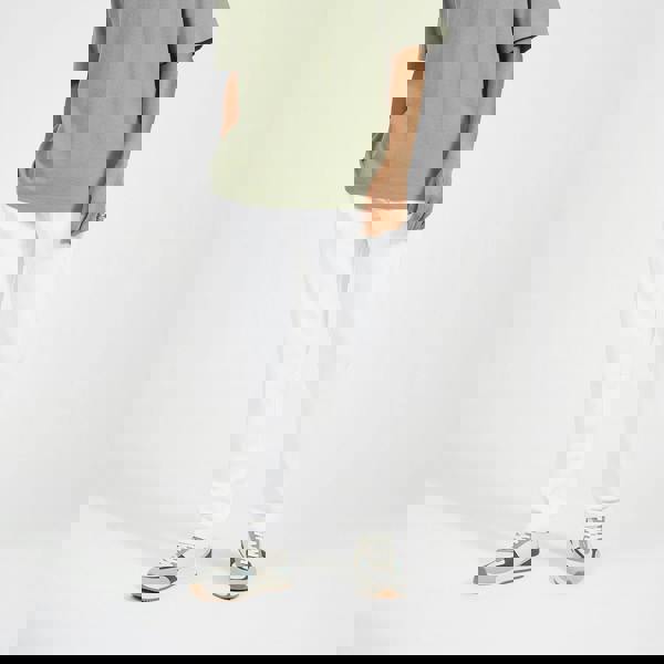 Brave Soul Cream Straight Leg Open Hem Joggers - Cream Image 1