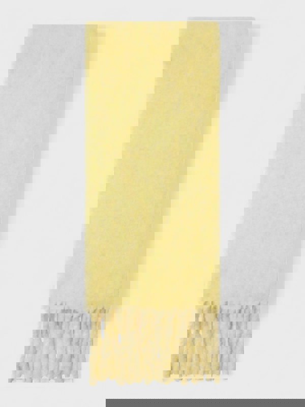 Burberry Logo Intarsia Reversible Scarf Alpaca Wool