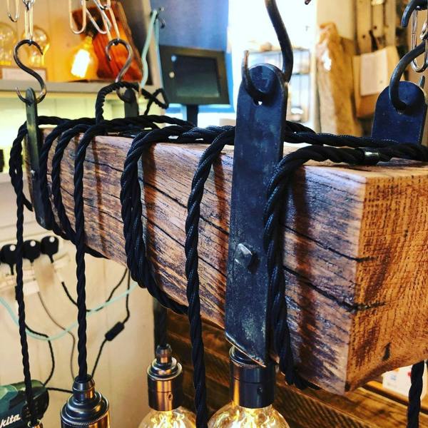 Rustic Beam Glow – Made to Measure Wooden Chandelier