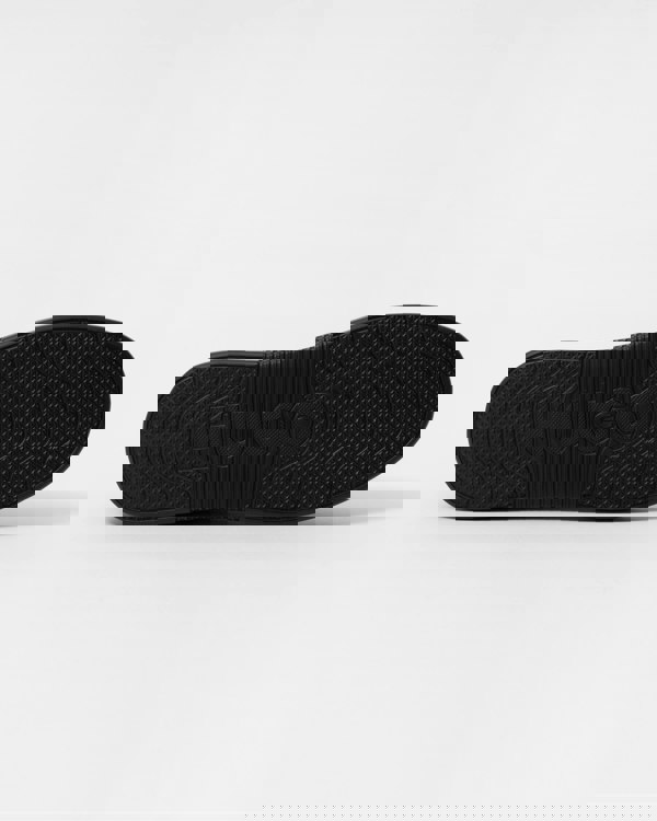 HUGO Blake Tenn Mens Leather Trainers with Branded Quarter - Black 005