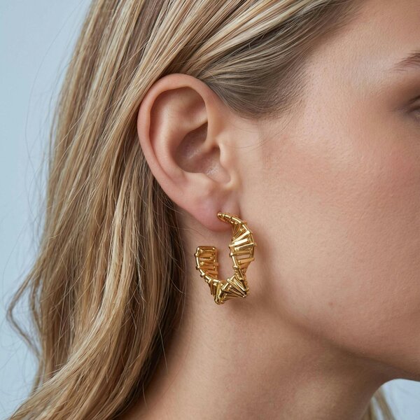 Uchi & Soto Kin Sculptural Hoop Earrings