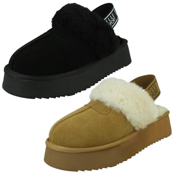 Elle Sport Ladies Elle Sport Chunky Slipper Shoes F4479