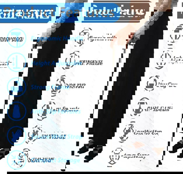 Aidapt Extendable Walking Cane With Strap