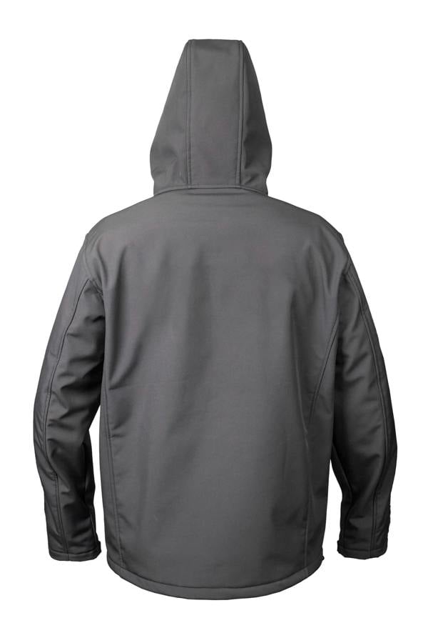 Hybrid Softshell Jacket with Hood (Grey / Black) - Hi-Vis Trousers
