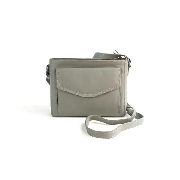 Eastern Counties Leather Autumn Leather Handbag - Light Grey - 