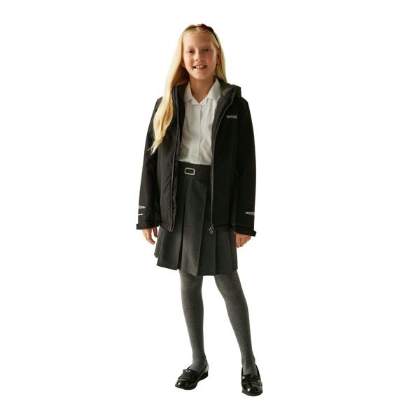 Regatta Childrens/Kids Hurdle Insulated Waterproof Jacket - Black/Seal Grey - 