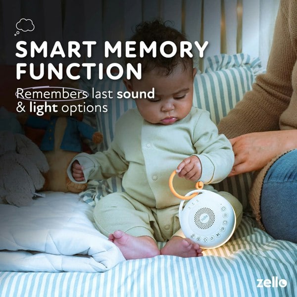 Zello Portable Pro White Noise Machine Smart Memory Function