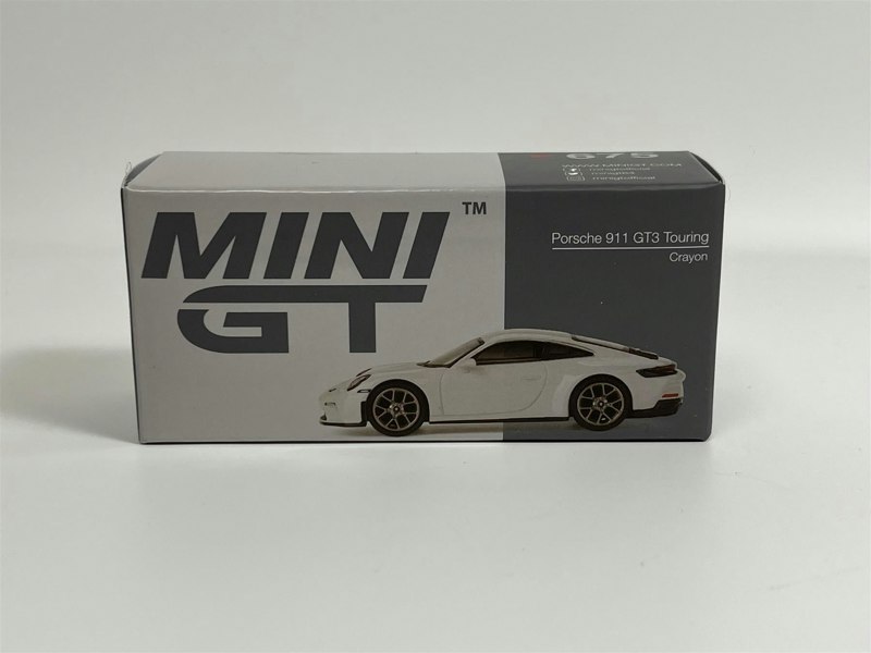 Mini GT Porsche 911 GT3 Touring Crayon White RHD 1:64 Mini GT MGT00675R