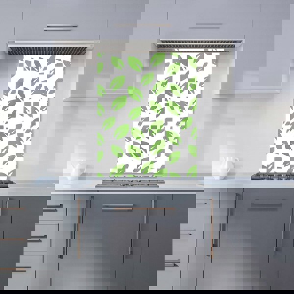 Warren Reed - Designer Leaves Pattern Kitchen Splashback