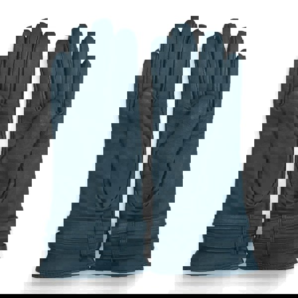 Infinity Leather Women's Genuine Leather Adjustable Wrist Buckle Gloves