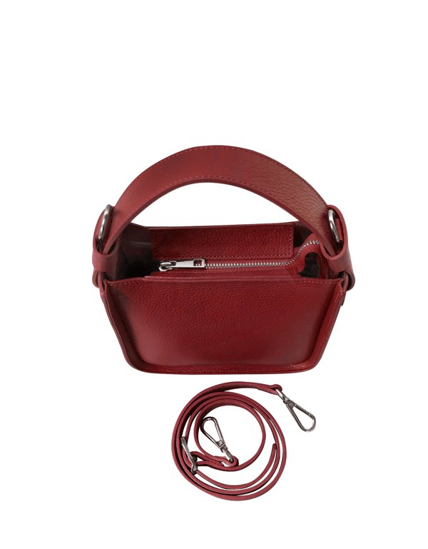 Le Parmentier Duplo Small Top Handle Bag - Red