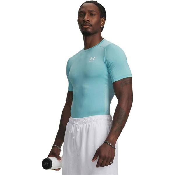Under Armour Mens HeatGear Training T-Shirt - Blue Haze/White - 