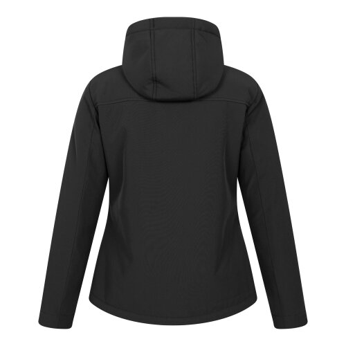 Mountain Warehouse Womens Fern Softshell Faux Fur Lined Jacket - Black