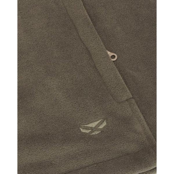 Zipped pockets on the Hoggs of Fife Stenton ladies fleece jacket with Hoggs logo