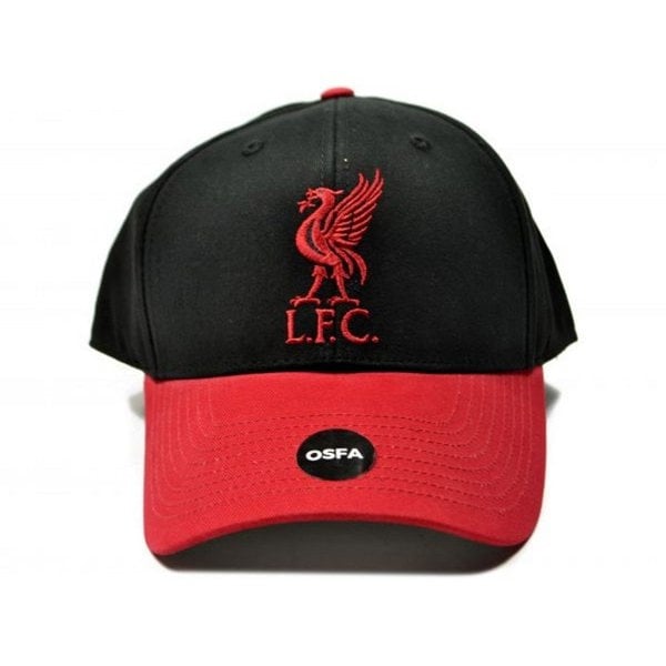 Liverpool FC Unisex Adult Two Tone Baseball Cap - Black/Red