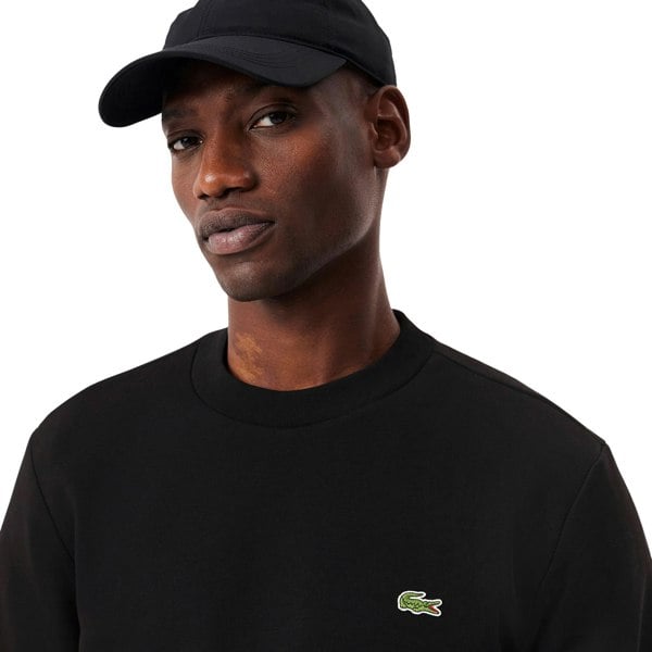 Lacoste Fleece Crew Sweatshirt Black