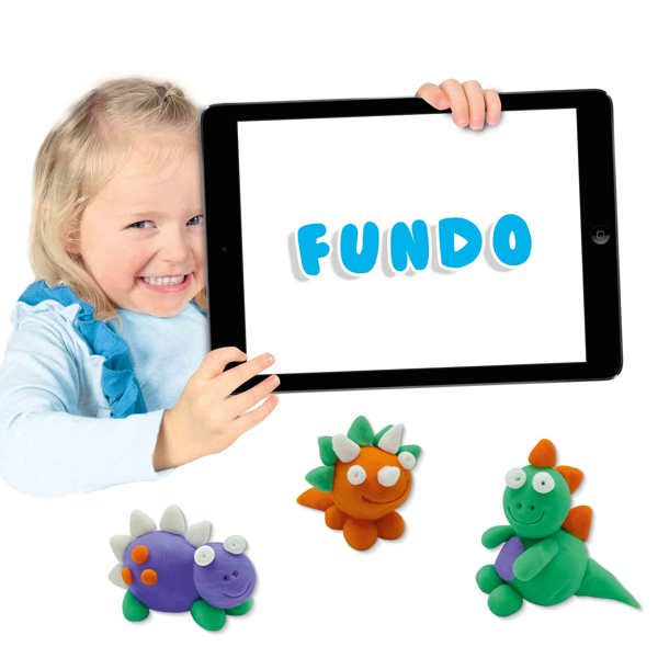  SES Creative FunDo dough - Dinos (3x90gr-1x40gr)