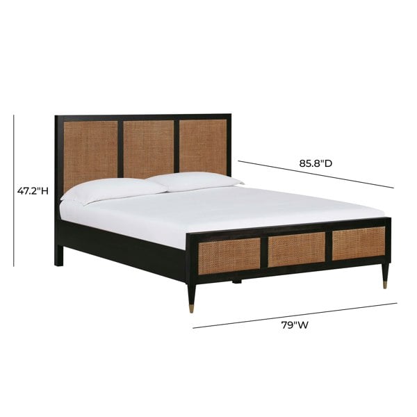 Furniture Edit Sierra Noir Bed in Super King Size