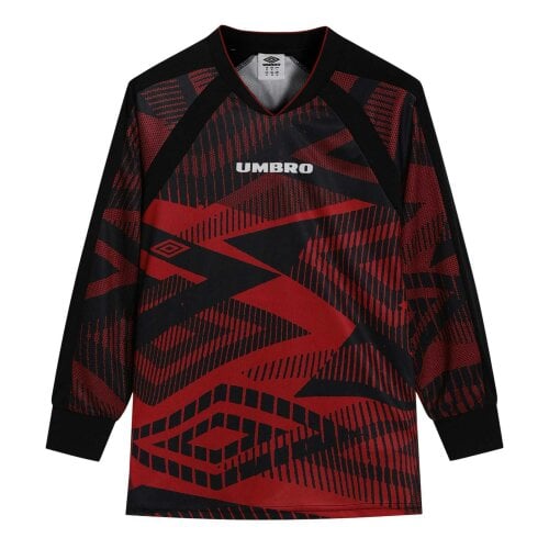 Umbro Mens Printed Long-Sleeved Jersey - Chili Pepper