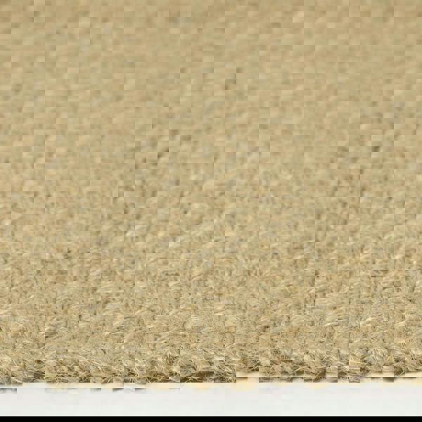 HOMESCAPES Zaphyr Natural Handwoven Jute Rug with Tassels