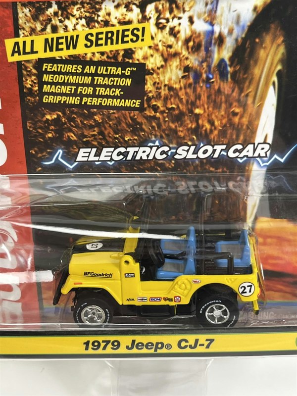 Auto World Slot Cars 1979 Jeep CJ-7 #27 HO Scale Slot Car X Traction Rally Auto World SC380-3d