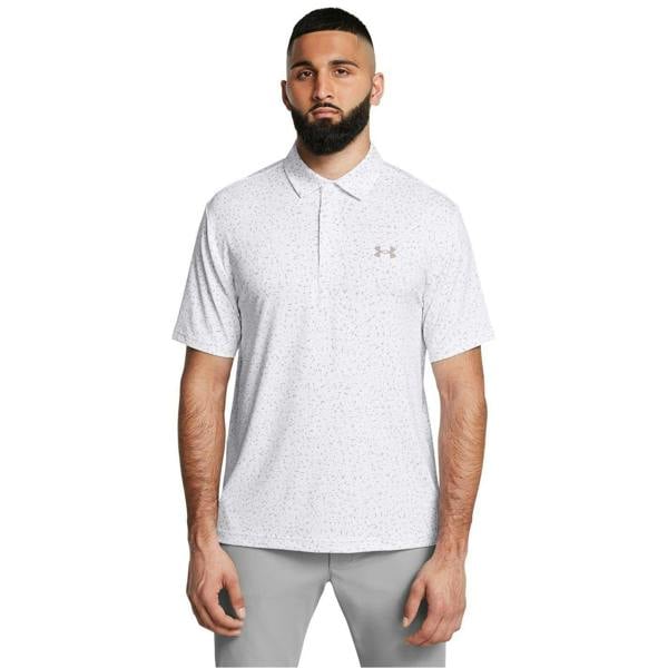 Under Armour Mens Performance Plain Polo Shirt - White - 