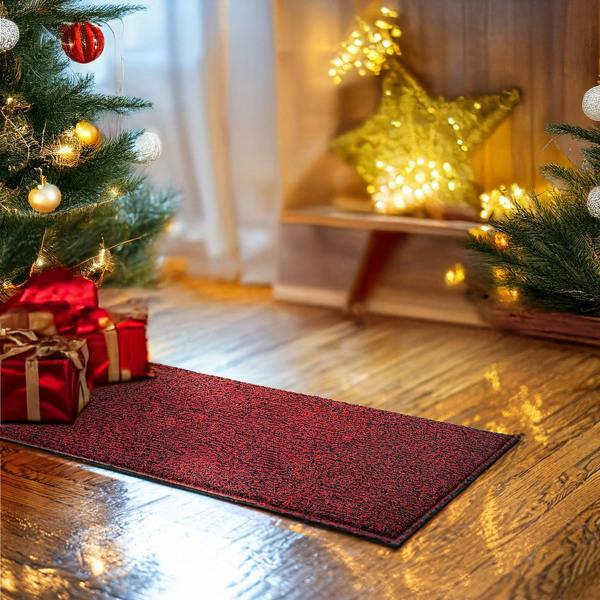 Nicoman Indoor Spaghetti Door Mat - Red & Black