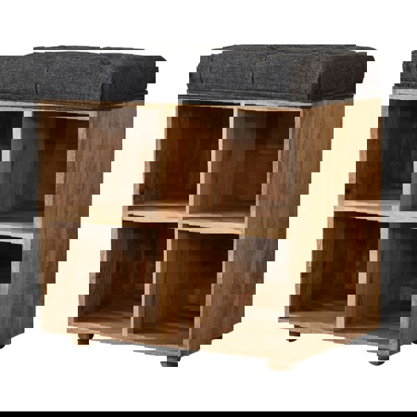 Artisan Furniture Mini Black Shoe Storage Footstool