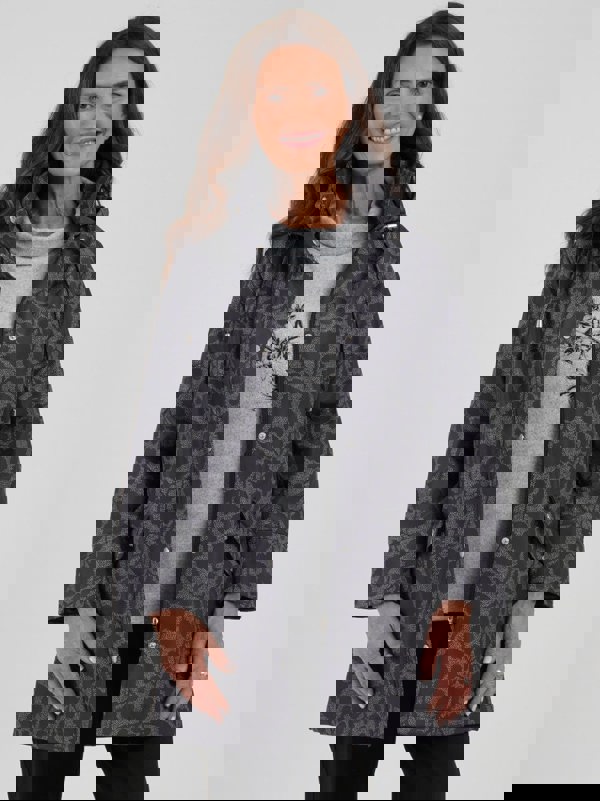 TIGI-Wear Floral Print Coat