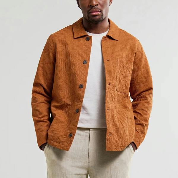 Wax London Rockley Honeycomb Jacquard Overshirt