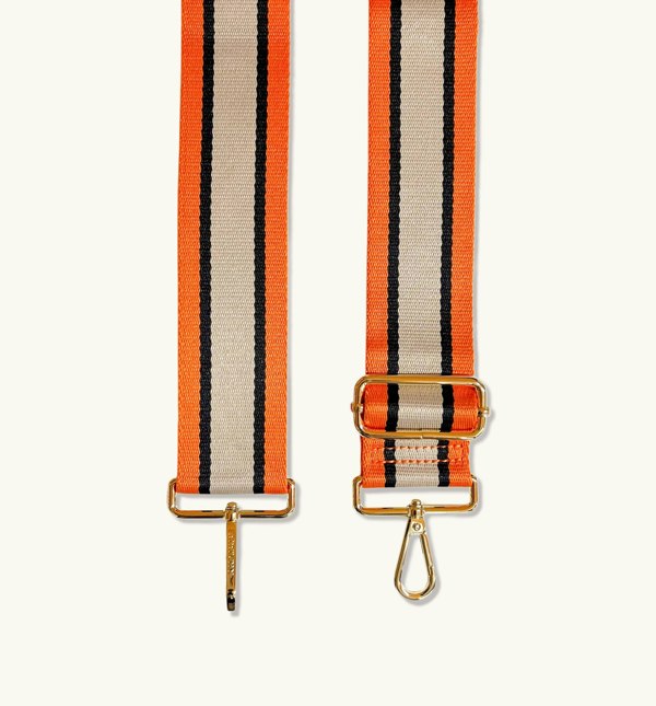 Apatchy Orange, Tan and Black Stripe Strap