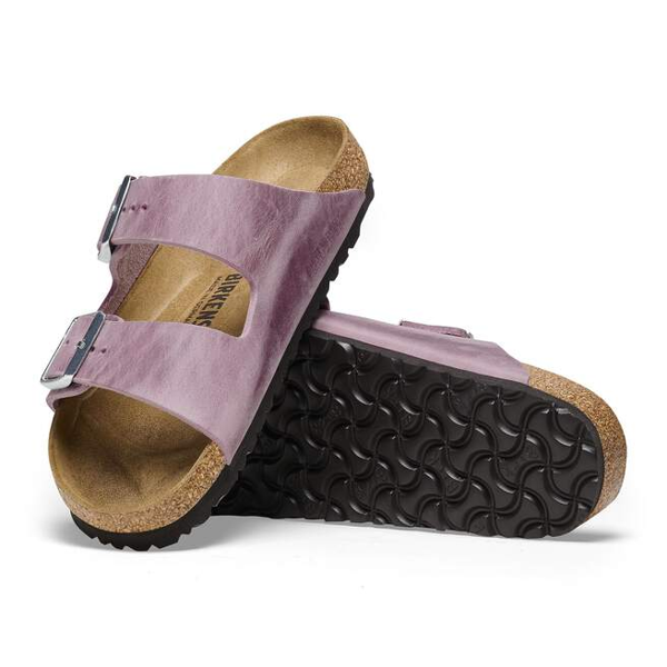 Birkenstock Arizona Oiled Leather Womens Sandals - Lavender